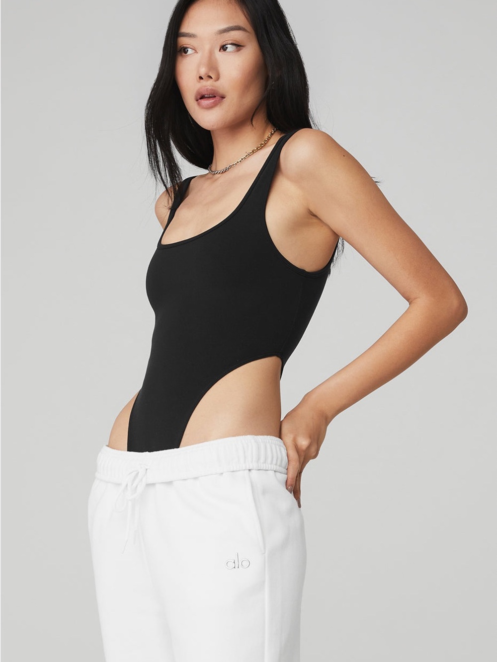 Alo Yoga Hotshot High Cut Bodysuit